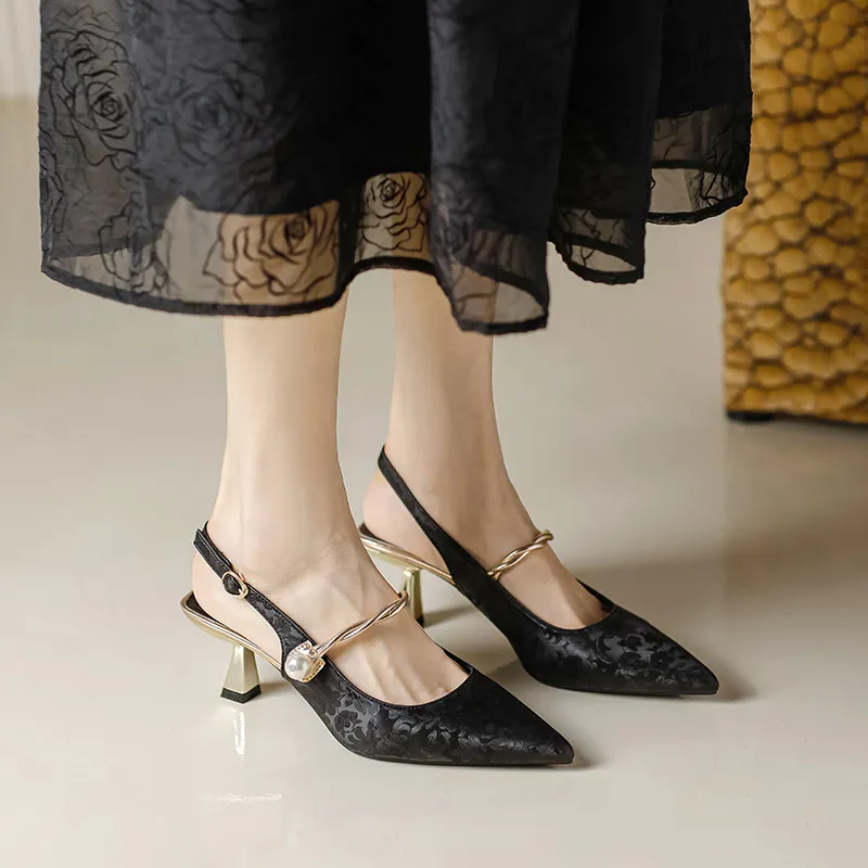 TATAYA Slim Heel High Heels 6cm Women's-8
