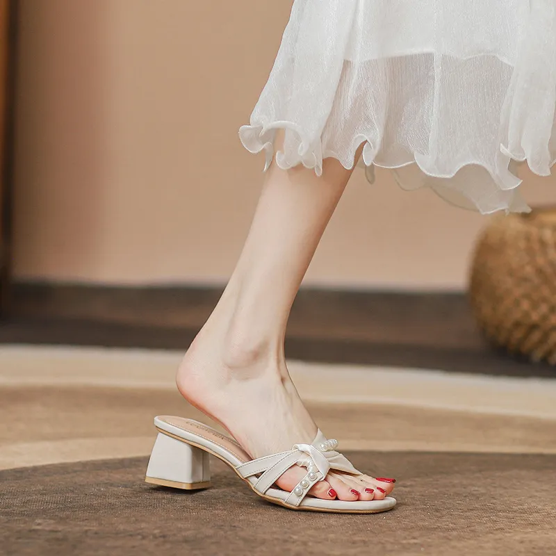 TATAYA Rubber Sole Abrasion Resistant Slide Slippers Women's-3
