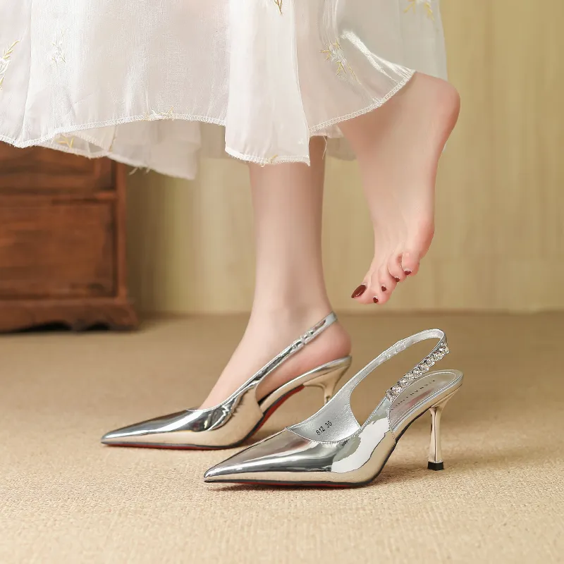 TATAYA Slim Heel High Heels 8cm Women's-4