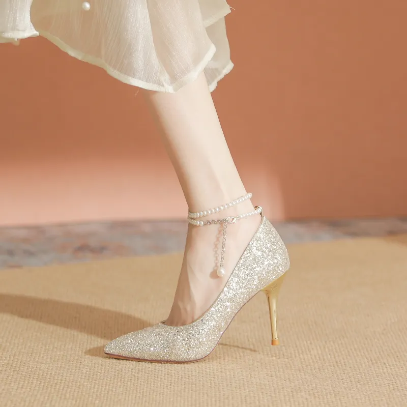 TATAYA Slim Heel High Heels 8.5cm Women's-6