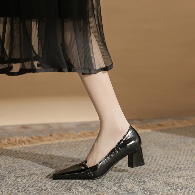 TATAYA Chunky Heel High Heels 5cm Women's-6