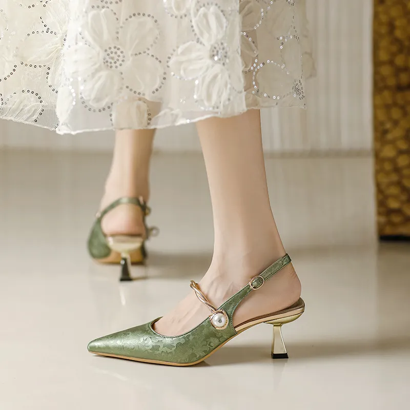 TATAYA Slim Heel High Heels 6cm Women's-12