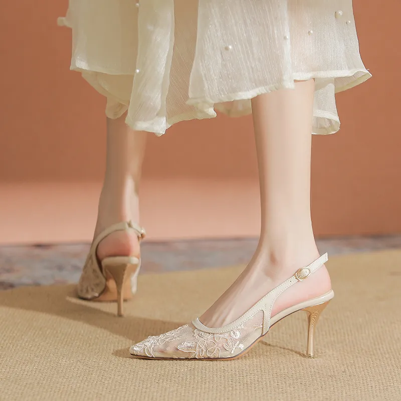 TATAYA Slim Heel High Heels 8cm Women's-9