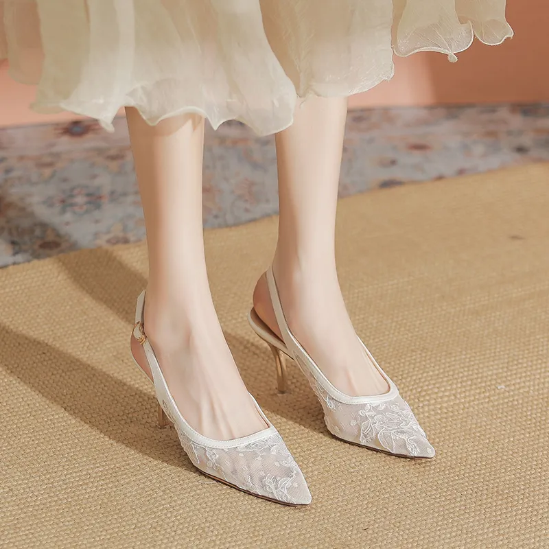 TATAYA Slim Heel High Heels 8cm Women's-3