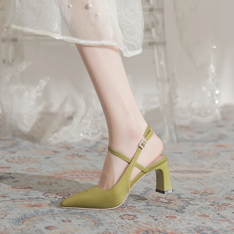 TATAYA Chunky Heel High Heels 7cm Women's-16