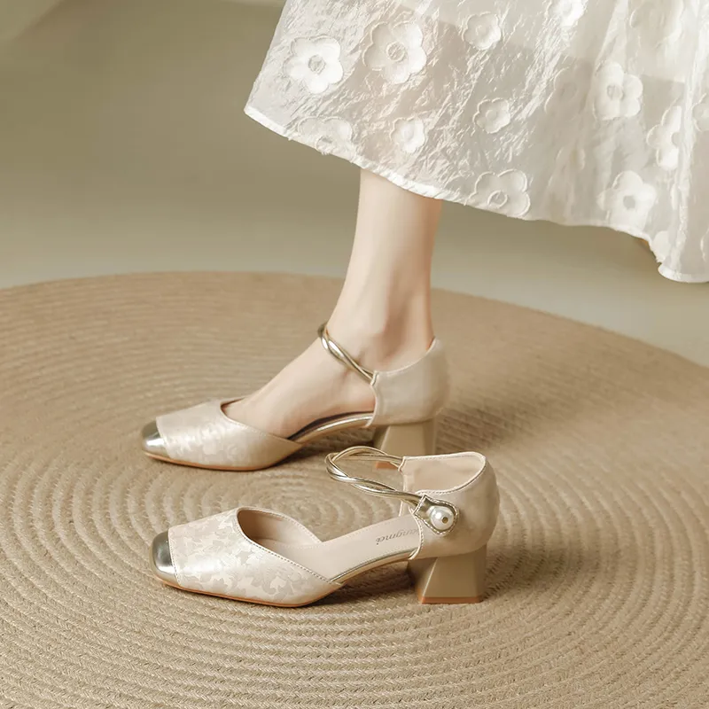 TATAYA Chunky Heel High Heels 5cm Women's-2