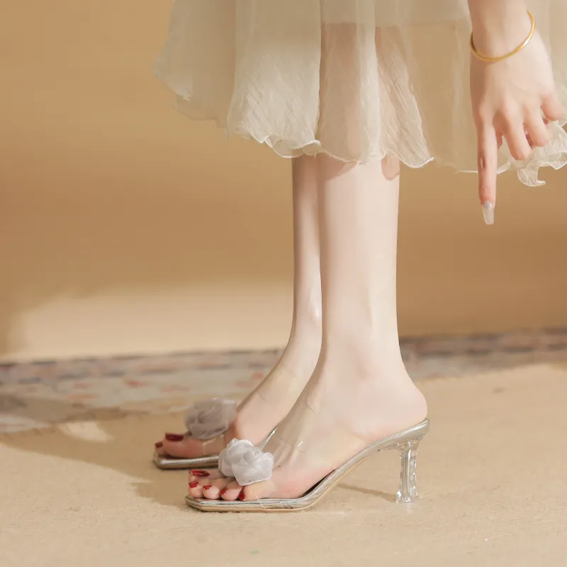 TATAYA Rubber Sole Crystal Abrasion Resistant Slide Slippers Women's-3