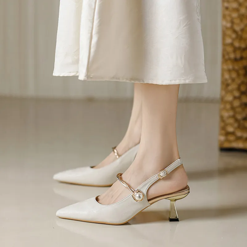 TATAYA Slim Heel High Heels 6cm Women's-4