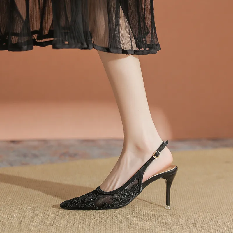 TATAYA Slim Heel High Heels 8cm Women's-11