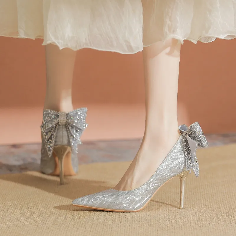 TATAYA Slim Heel High Heels 8cm Women's-4