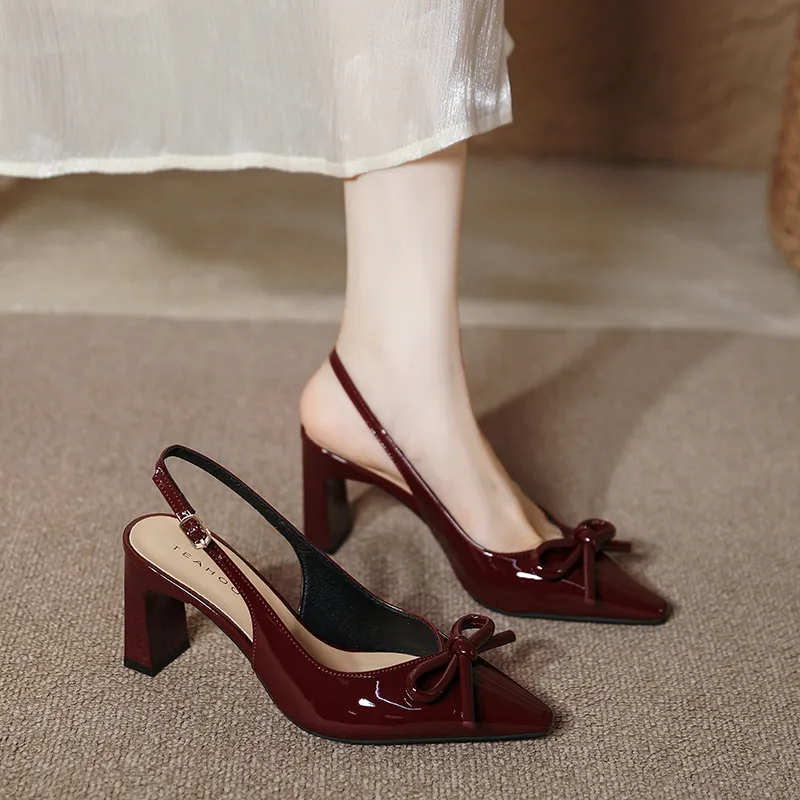 TATAYA Chunky Heel High Heels 8cm Women's-13