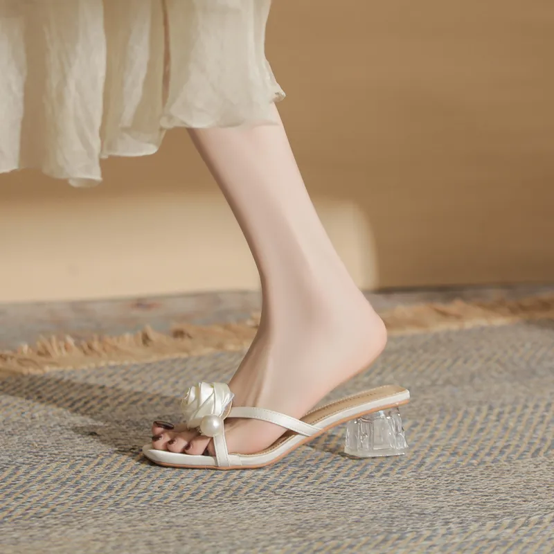 TATAYA Rubber Sole Abrasion Resistant Slide Slippers Women's-10