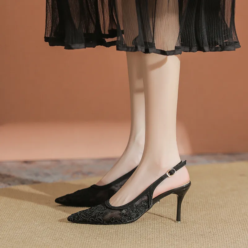 TATAYA Slim Heel High Heels 8cm Women's-13