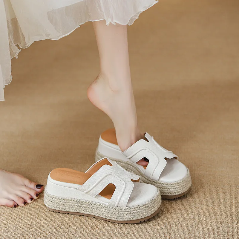 TATAYA Rubber Sole Abrasion Resistant Slide Slippers Women's-6