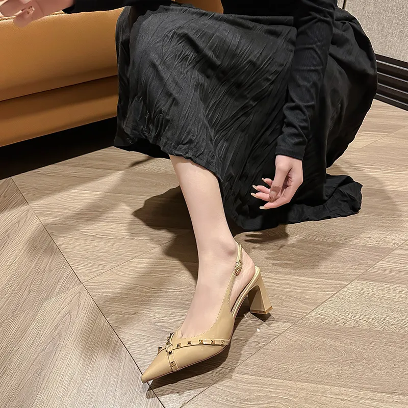 TATAYA Chunky Heel High Heels 6cm Women's-5