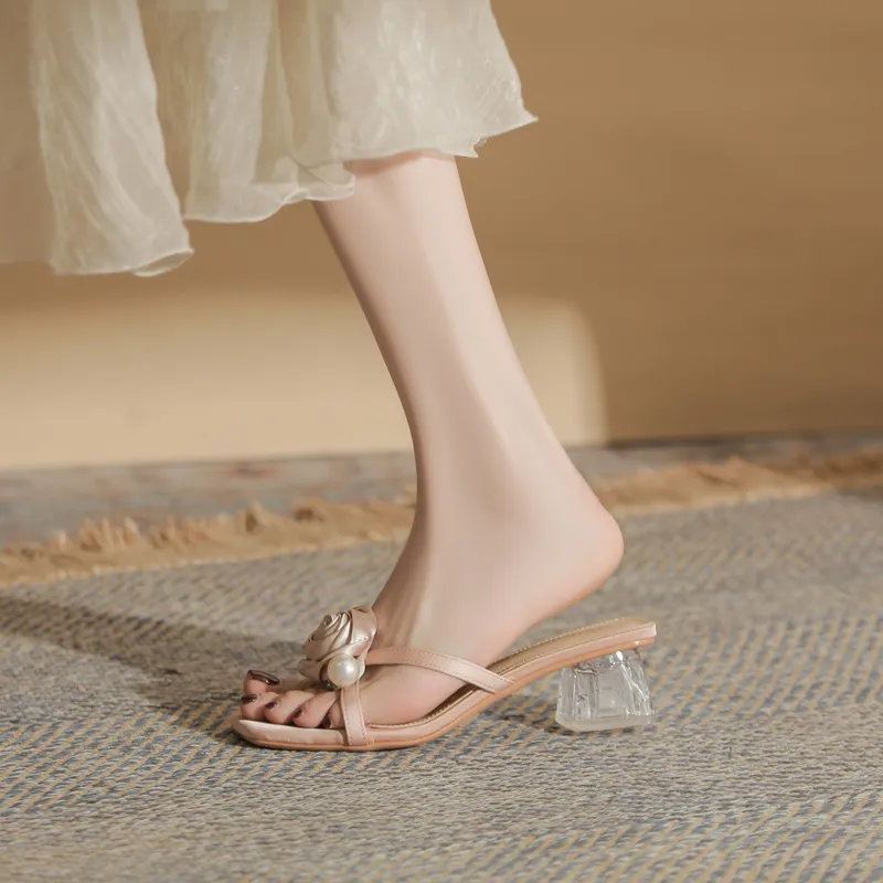 TATAYA Rubber Sole Abrasion Resistant Slide Slippers Women's-3