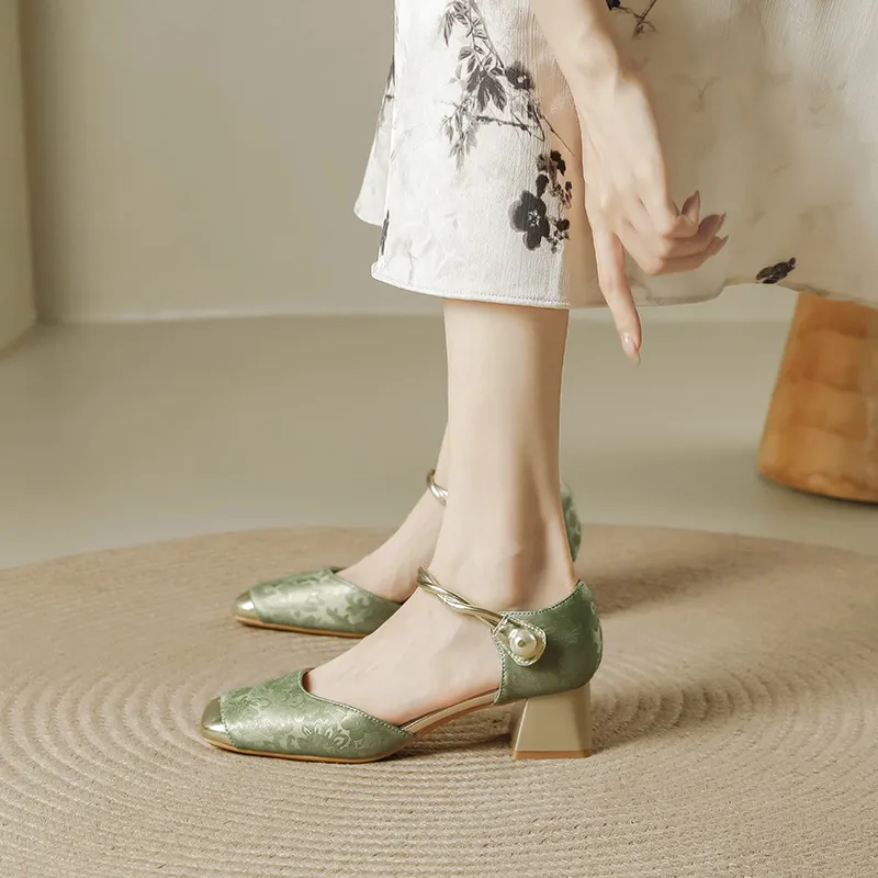 TATAYA Chunky Heel High Heels 5cm Women's-20