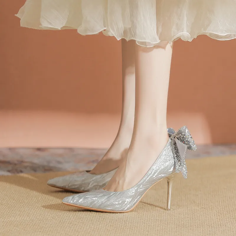 TATAYA Slim Heel High Heels 8cm Women's-3