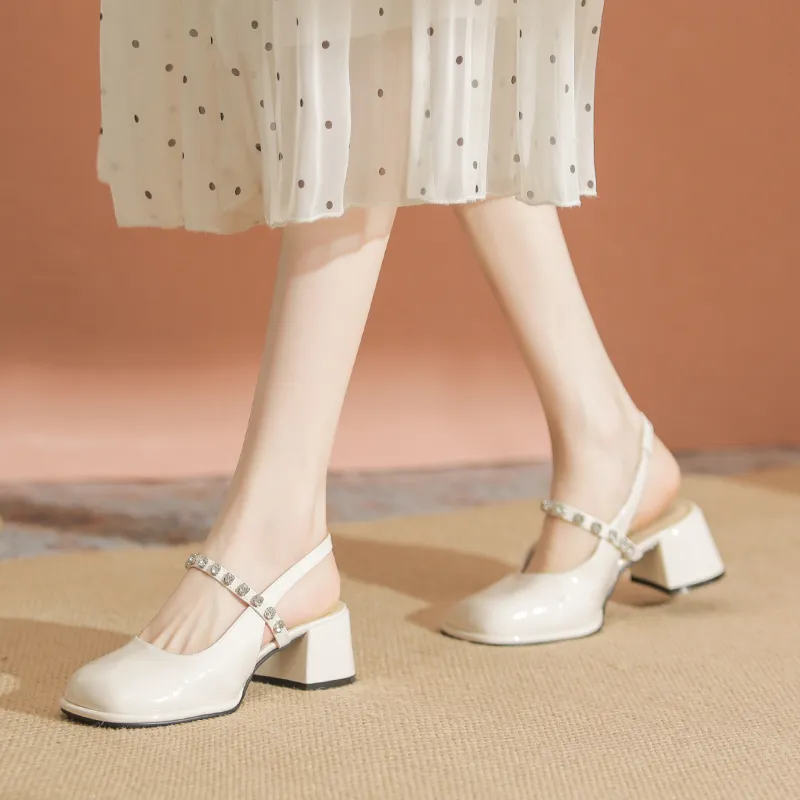 TATAYA Chunky Heel High Heels 5cm Women's-2