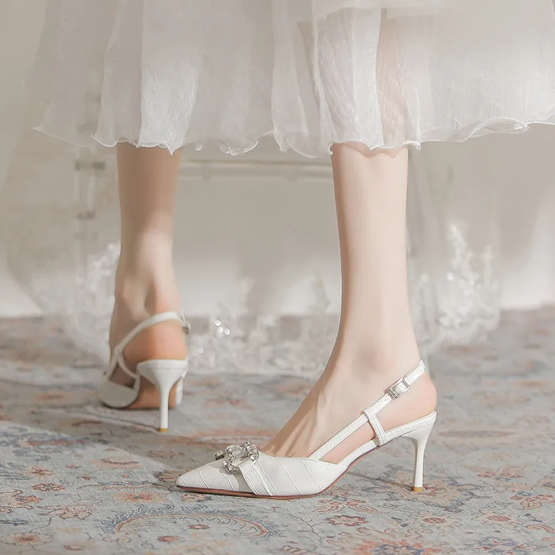 TATAYA High Heels Women's White, Orange-9