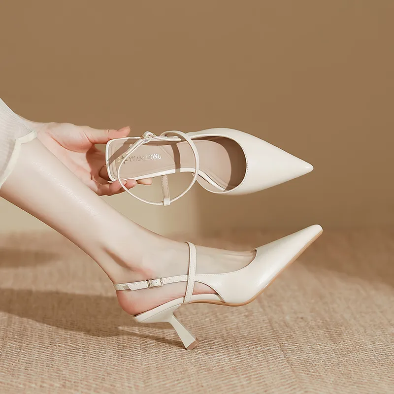 TATAYA High Heels Women's Ecru, Apricot-1