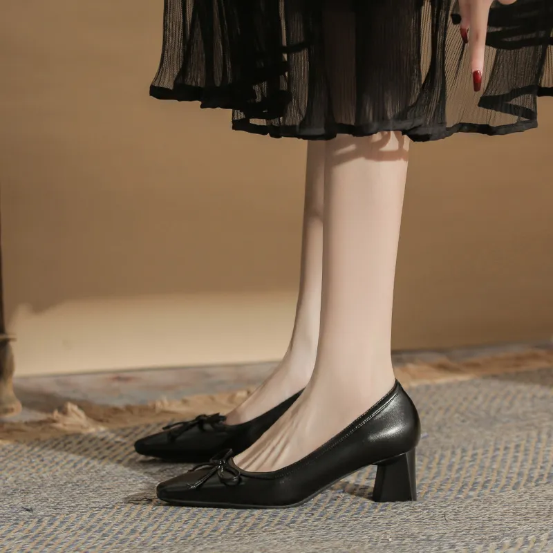 TATAYA Chunky Heel High Heels 5cm Women's-8