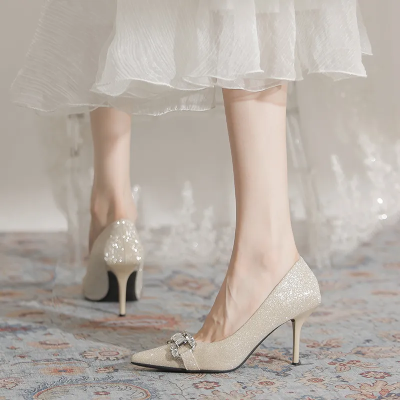 TATAYA Slim Heel High Heels 7cm Women's-8
