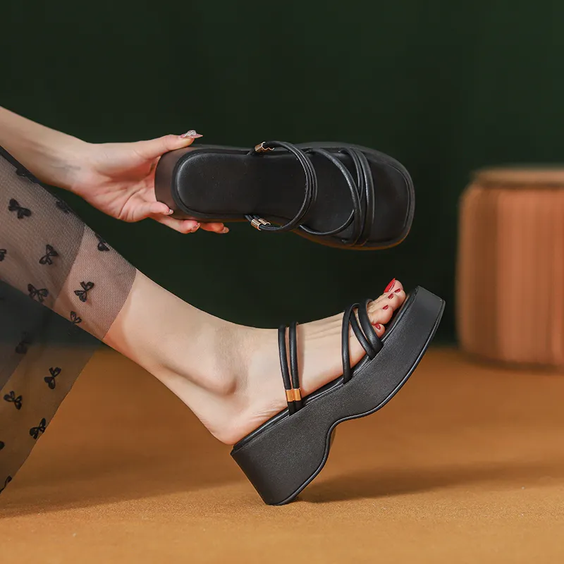 TATAYA Rubber Sole Abrasion Resistant Slide Slippers Women's-6