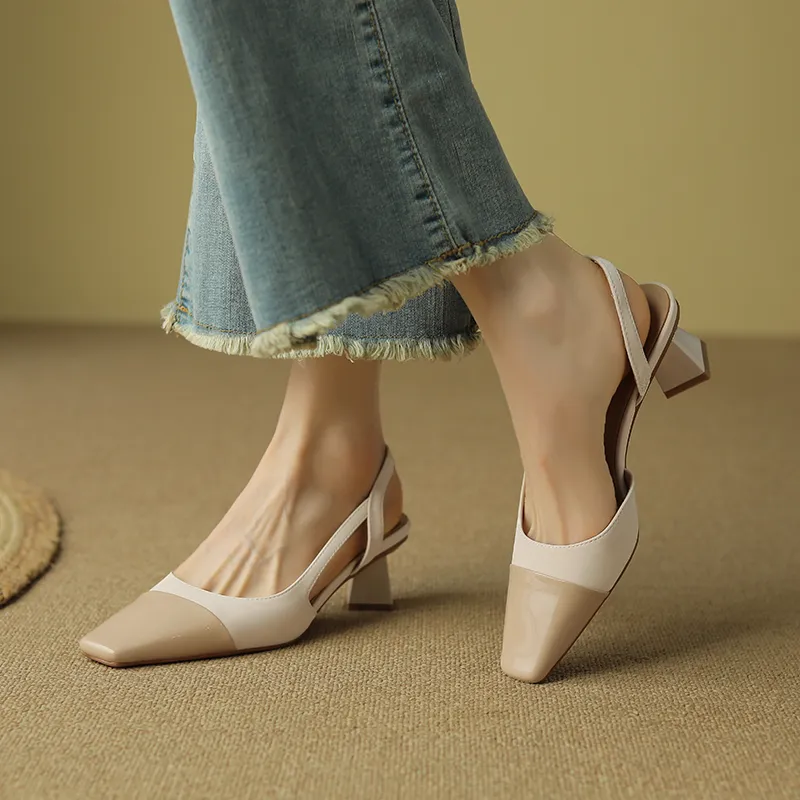 TATAYA Chunky Heel High Heels 5cm Women's-2