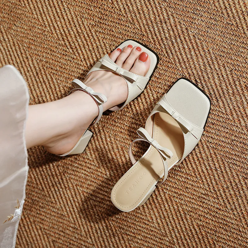 TATAYA Rubber Sole Abrasion Resistant Slide Slippers Women's-7