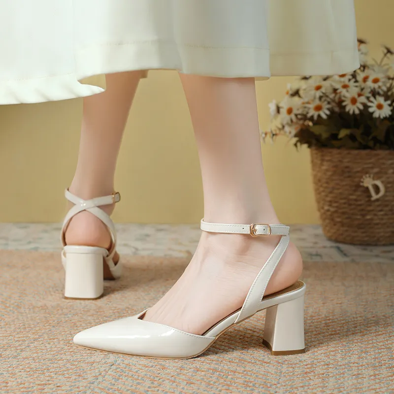 TATAYA Chunky Heel High Heels 6cm Women's-4