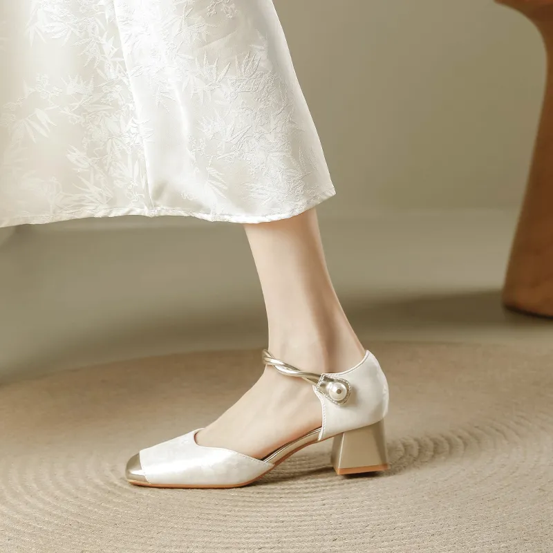 TATAYA Chunky Heel High Heels 5cm Women's-8