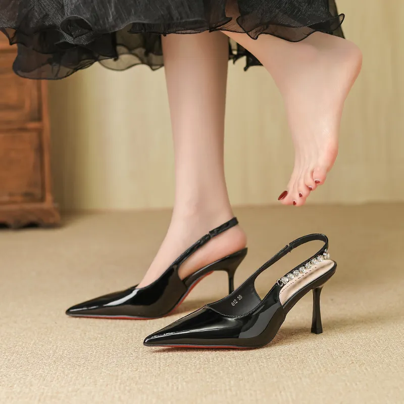 TATAYA Slim Heel High Heels 8cm Women's-7