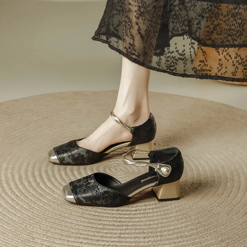 TATAYA Chunky Heel High Heels 5cm Women's-12