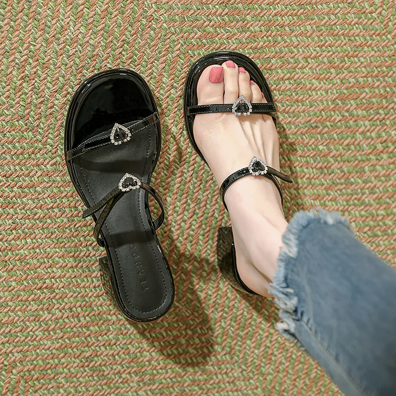 TATAYA Rubber Sole Abrasion Resistant Slide Slippers Women's-12
