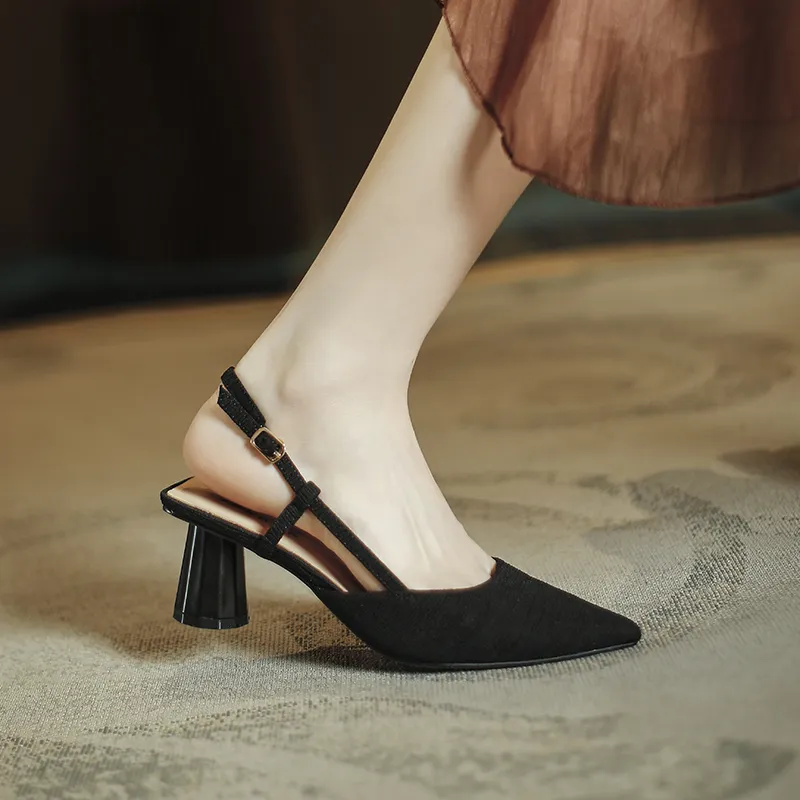 TATAYA Chunky Heel High Heels 6cm Women's-7