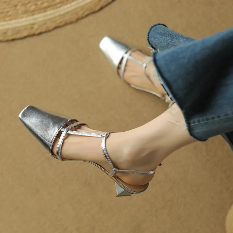 TATAYA Chunky Heel High Heels 5cm Women's-2