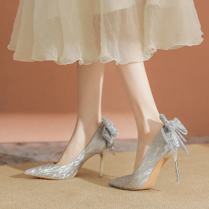 TATAYA Slim Heel High Heels 8cm Women's-2
