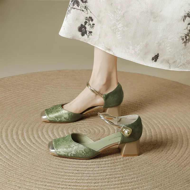 TATAYA Chunky Heel High Heels 5cm Women's-18