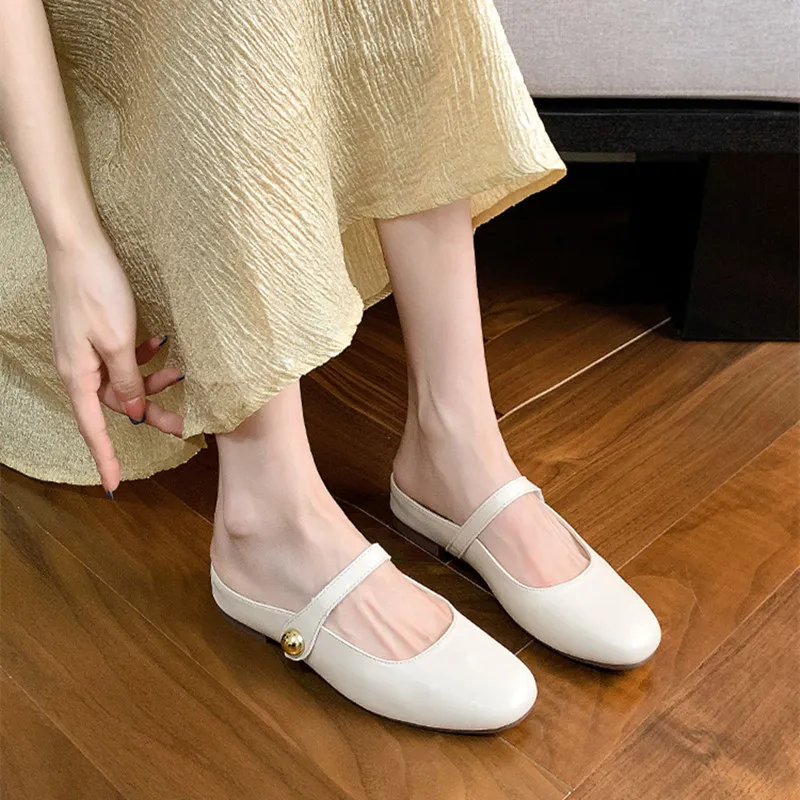 TATAYA Rubber Sole Abrasion Resistant Closed Toe Slippers Women's-4