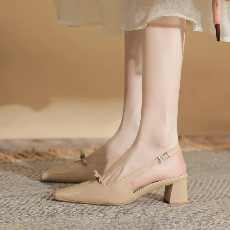 TATAYA Chunky Heel High Heels 5cm Women's-17