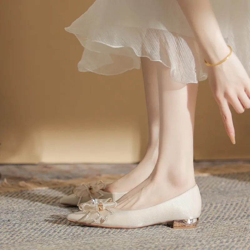 TATAYA Casual Single Shoes Women's Apricot-4