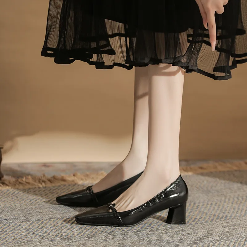 TATAYA Chunky Heel High Heels 5cm Women's-8