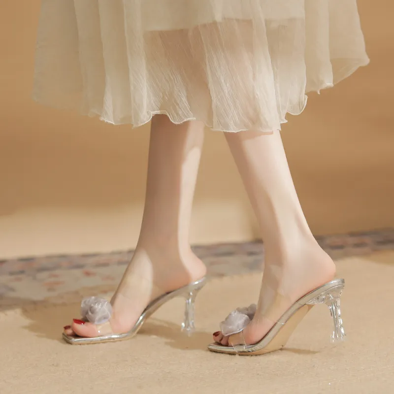 TATAYA Rubber Sole Crystal Abrasion Resistant Slide Slippers Women's-2