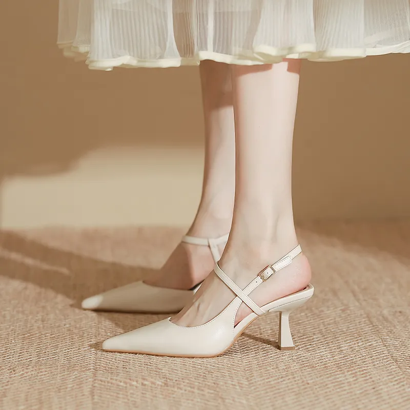 TATAYA High Heels Women's Ecru, Apricot-2