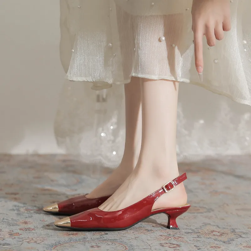 TATAYA Slim Heel High Heels 5cm Women's-12