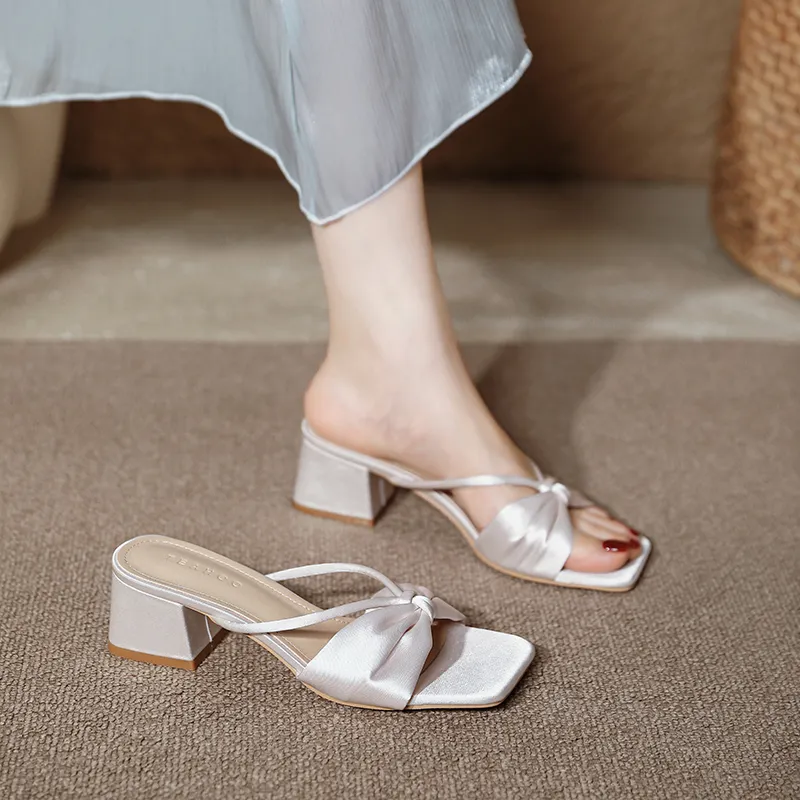 TATAYA Slide Slippers Women's Apricot-7