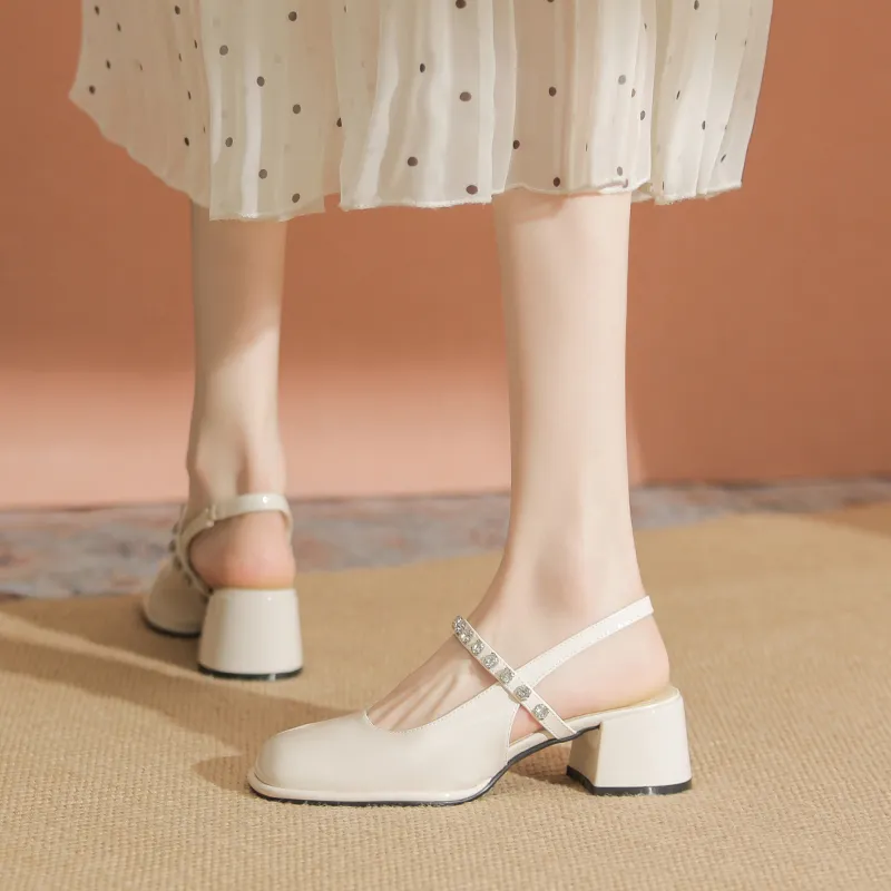 TATAYA Chunky Heel High Heels 5cm Women's-3