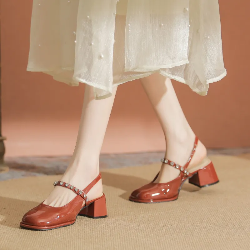 TATAYA Chunky Heel High Heels 5cm Women's-13