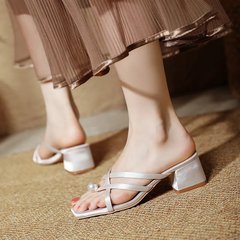 TATAYA Rubber Sole Abrasion Resistant Slide Slippers Women's-16